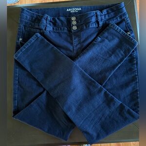 VINTAGE- Arizona Jean Company Women's Blue Jeans Skinny Fit- Plus 20 1/2- Y2K 🔥